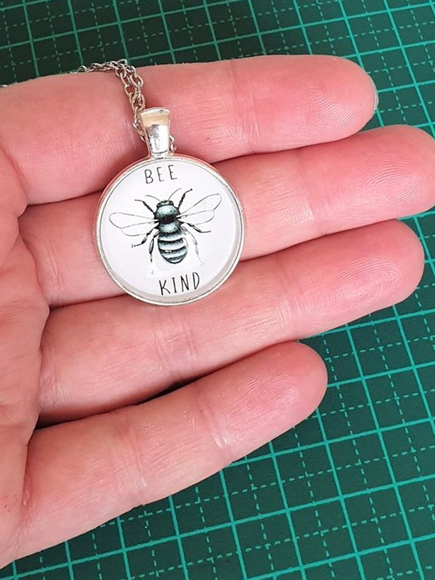 Bee Kind Necklace - Silver