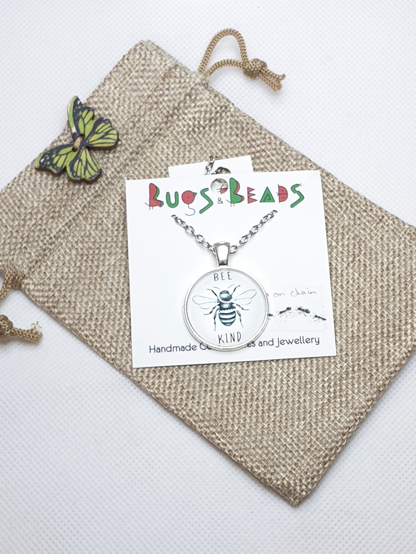 Bee Kind Necklace - Silver