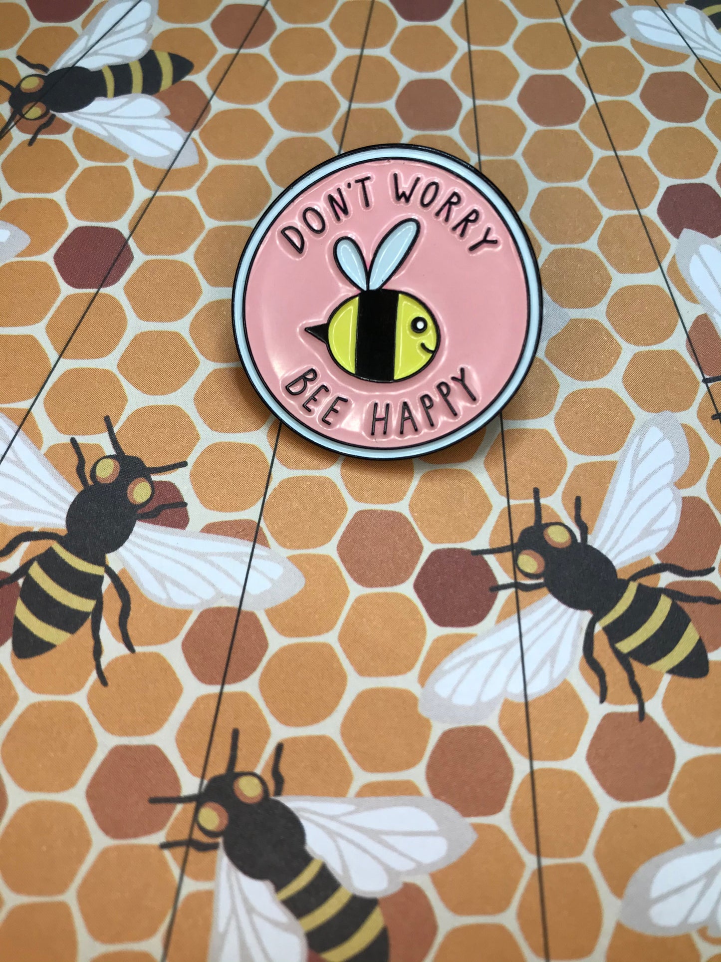 BEE HAPPY PIN