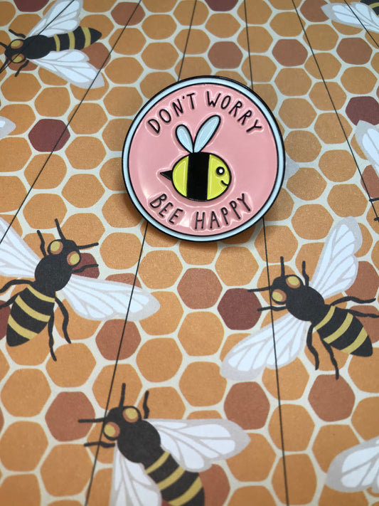 BEE HAPPY PIN