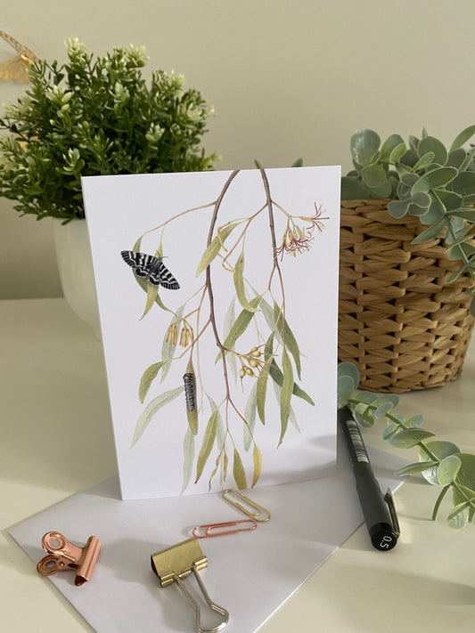 Mistletoe Day moth Greeting Card