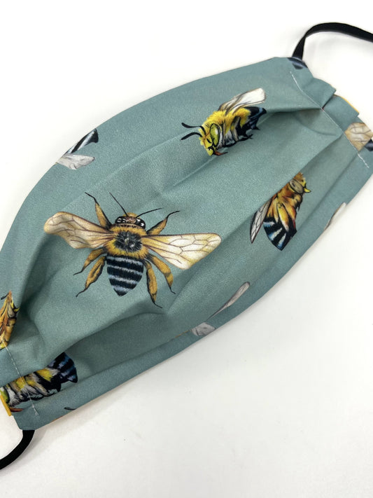Blue Banded Bee Face Mask