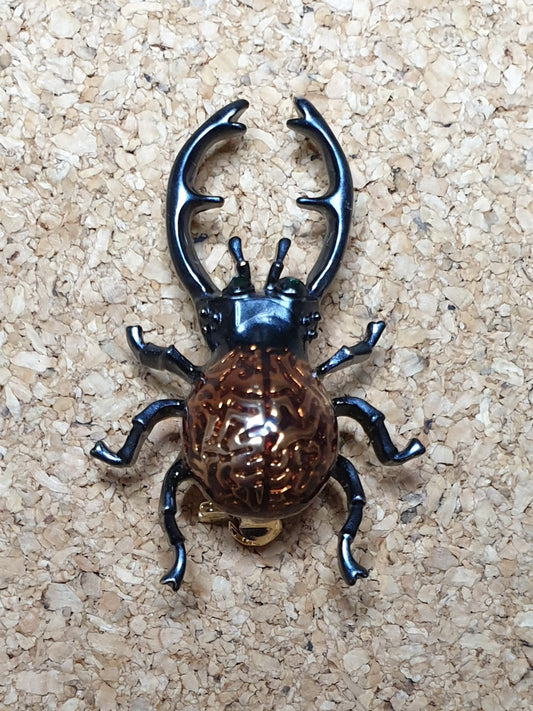 Stag Beetle Fashion Brooch