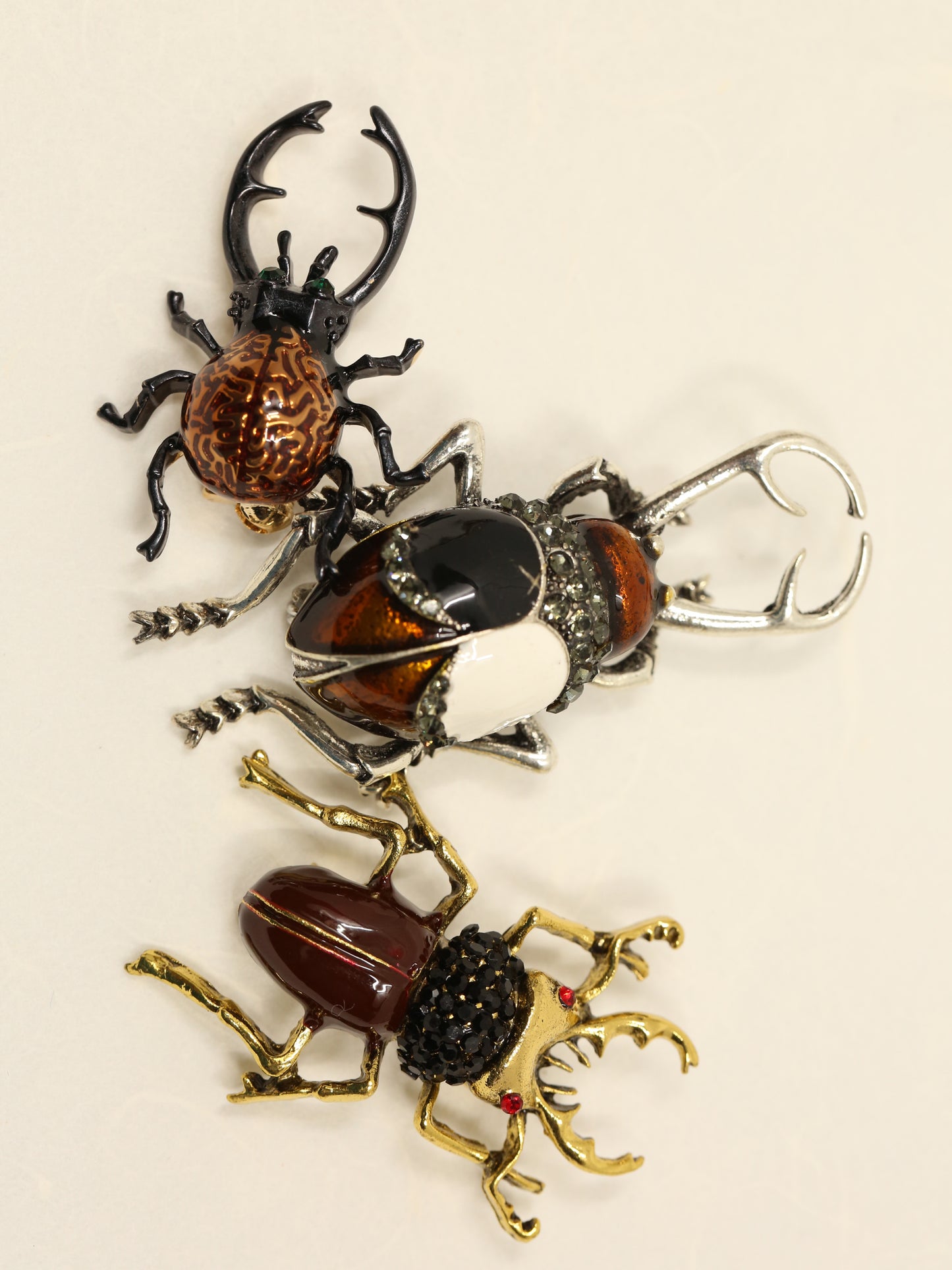 Stag Beetle Fashion Brooch