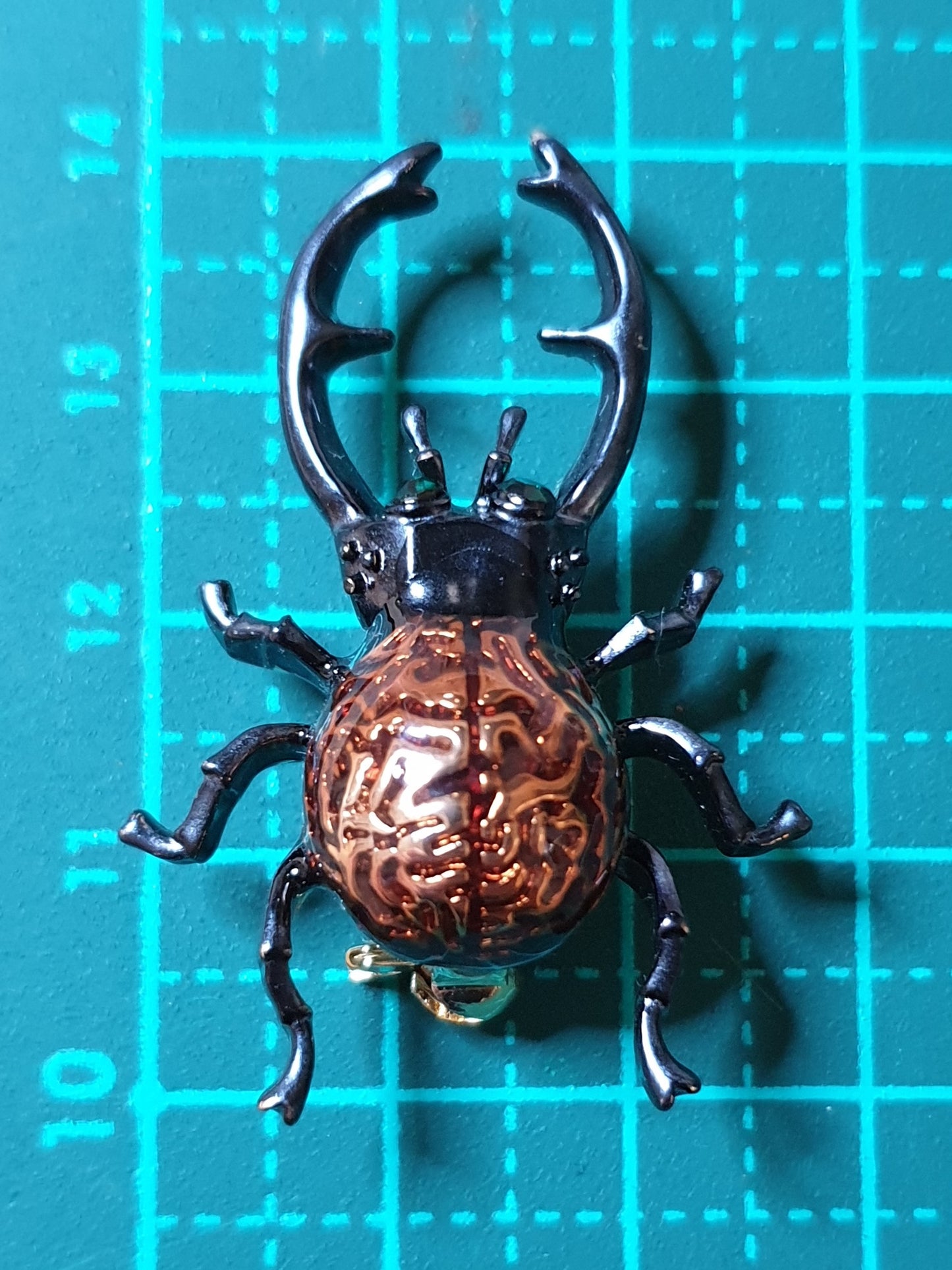 Stag Beetle Fashion Brooch