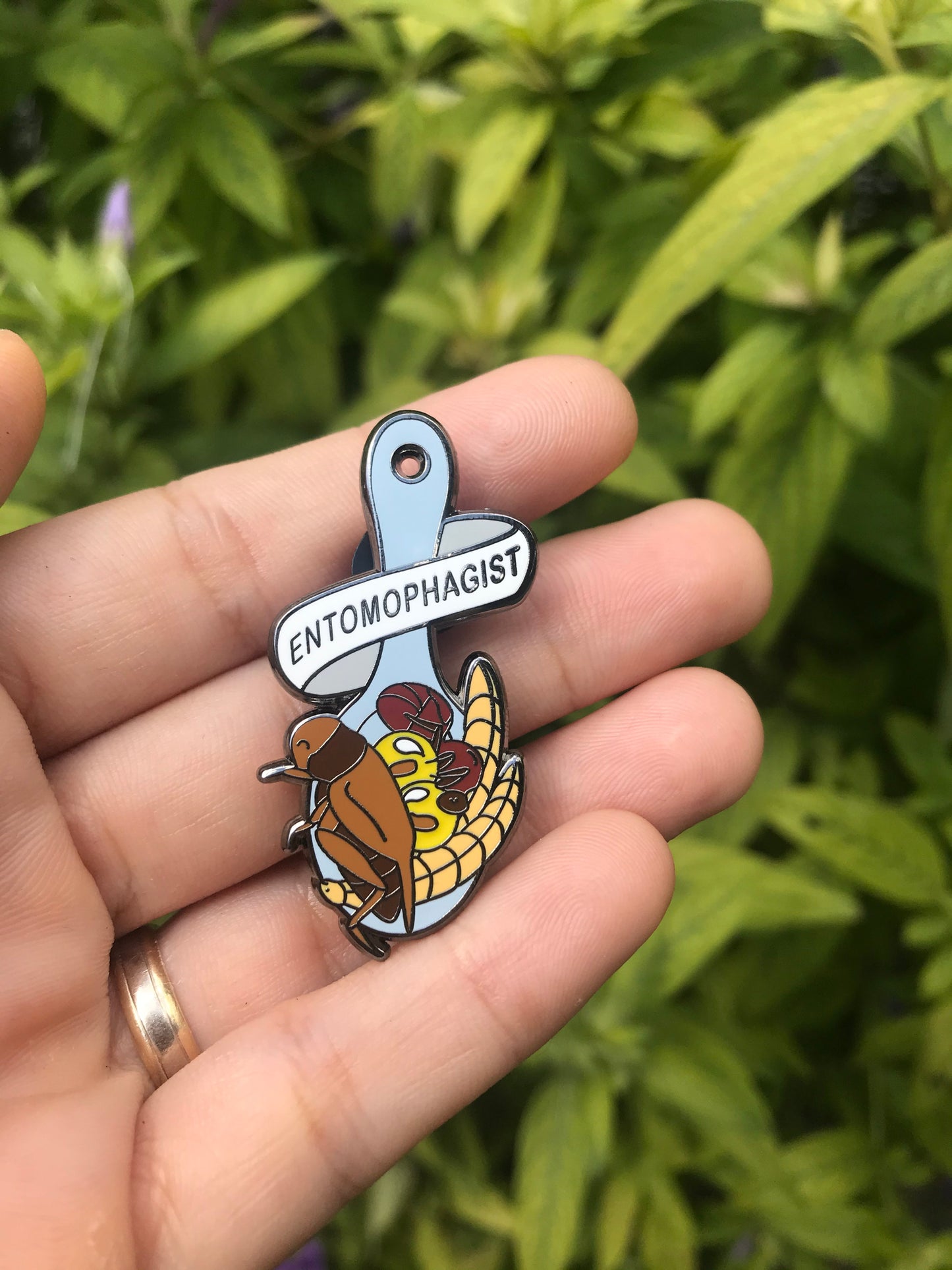 Entomophagist pin