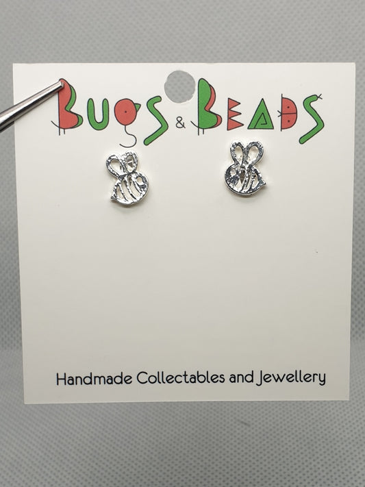 Bee Studs - Silver