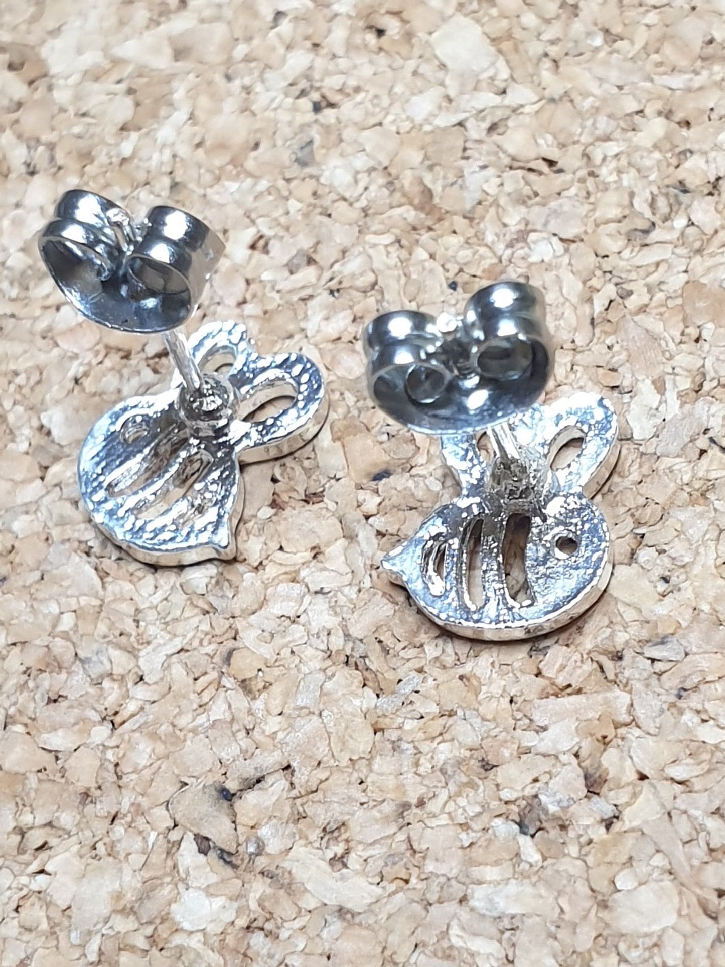 Bee Studs - Silver