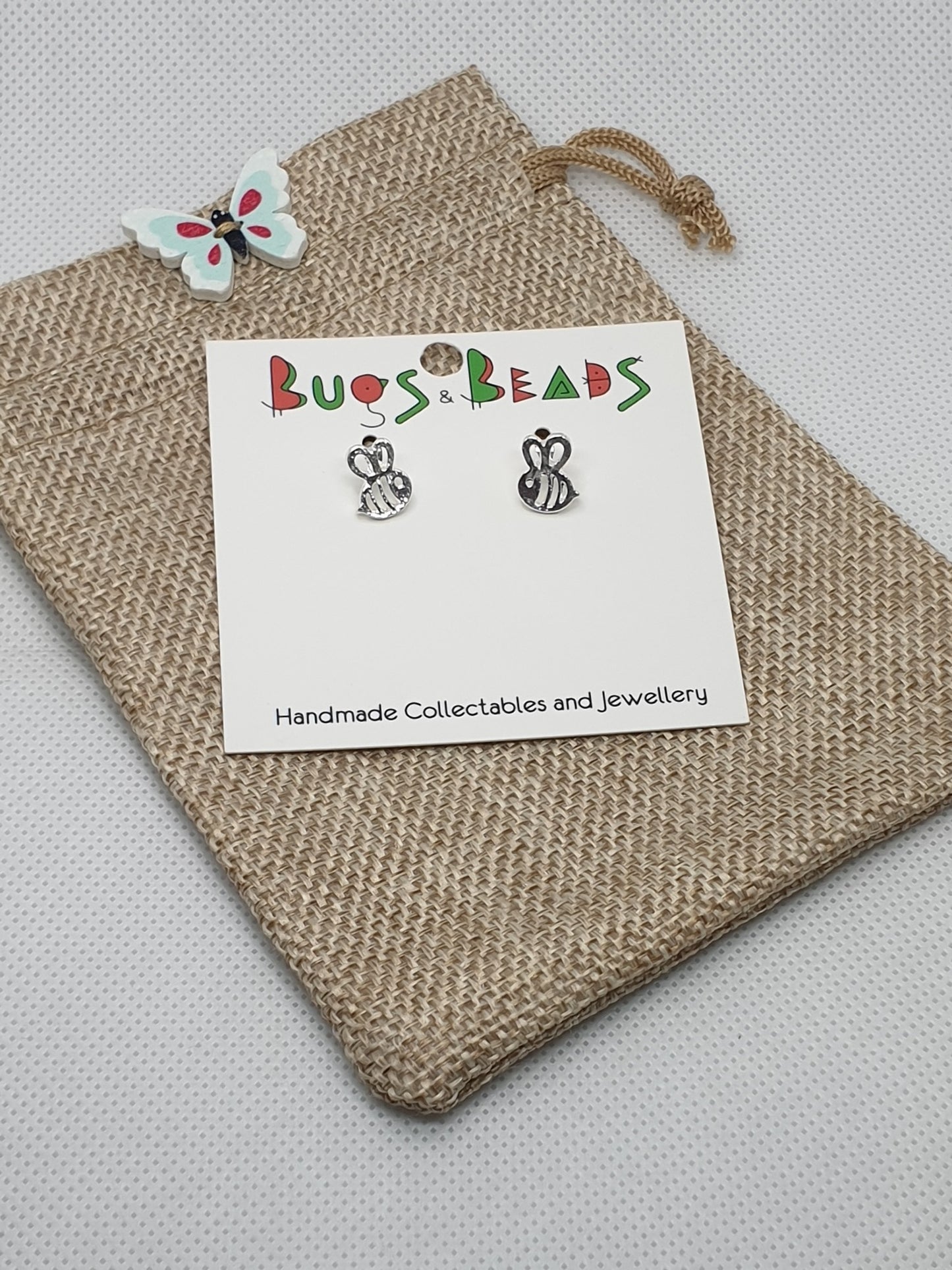 Bee Studs - Silver