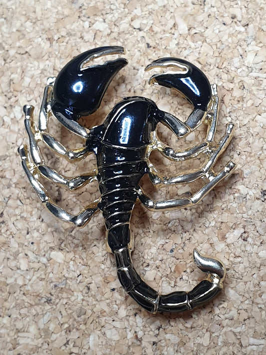 Scorpion Brooch - Golden Large
