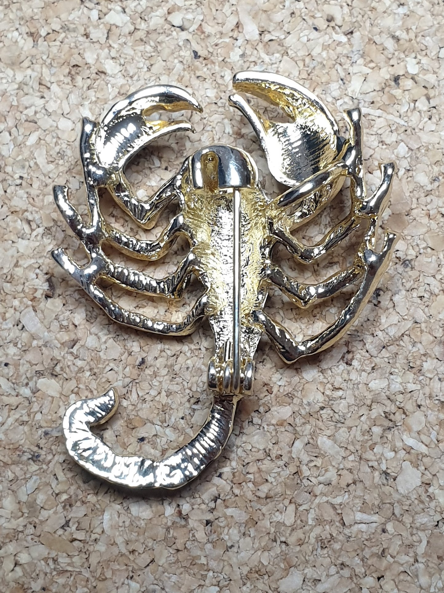 Scorpion Brooch - Golden Large