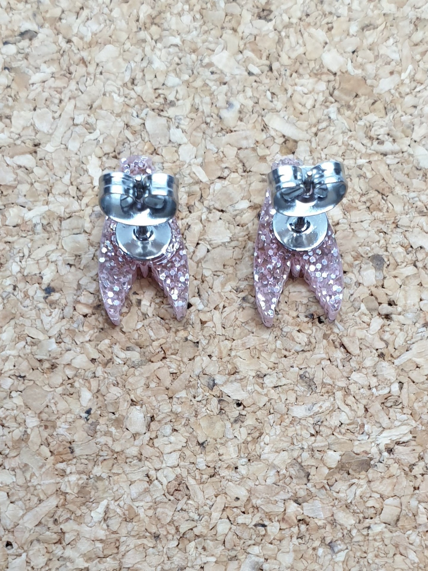 Tiny Moth studs acrylic earrings