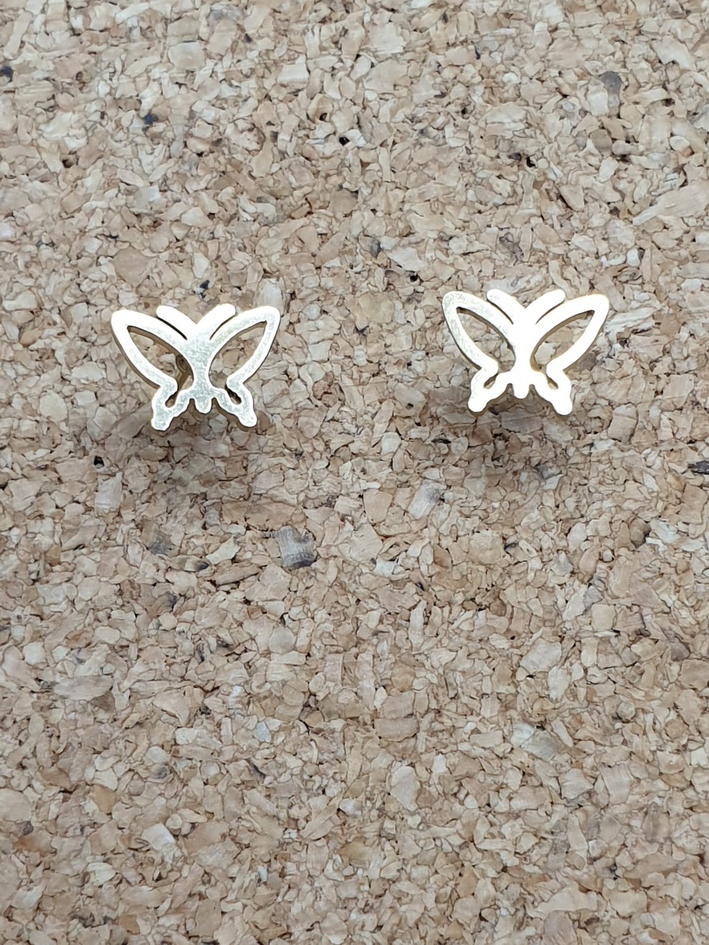 Golden Butterfly studs earrings