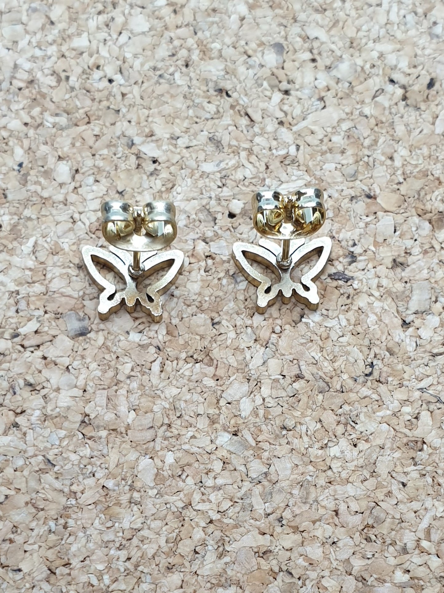 Golden Butterfly studs earrings