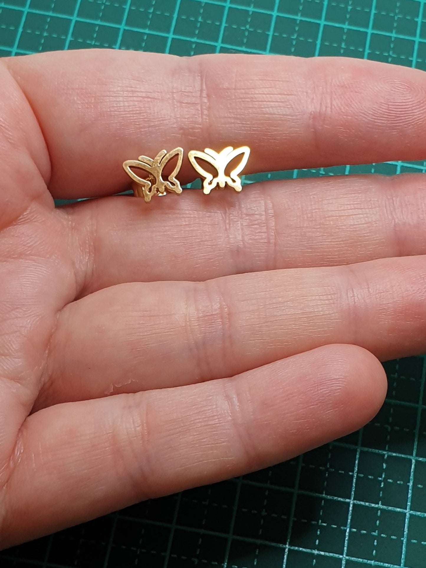 Golden Butterfly studs earrings