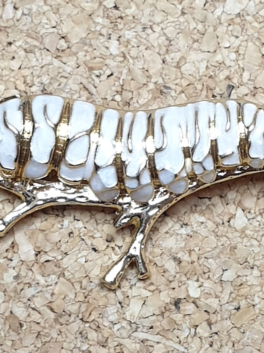 Silkworm Brooch