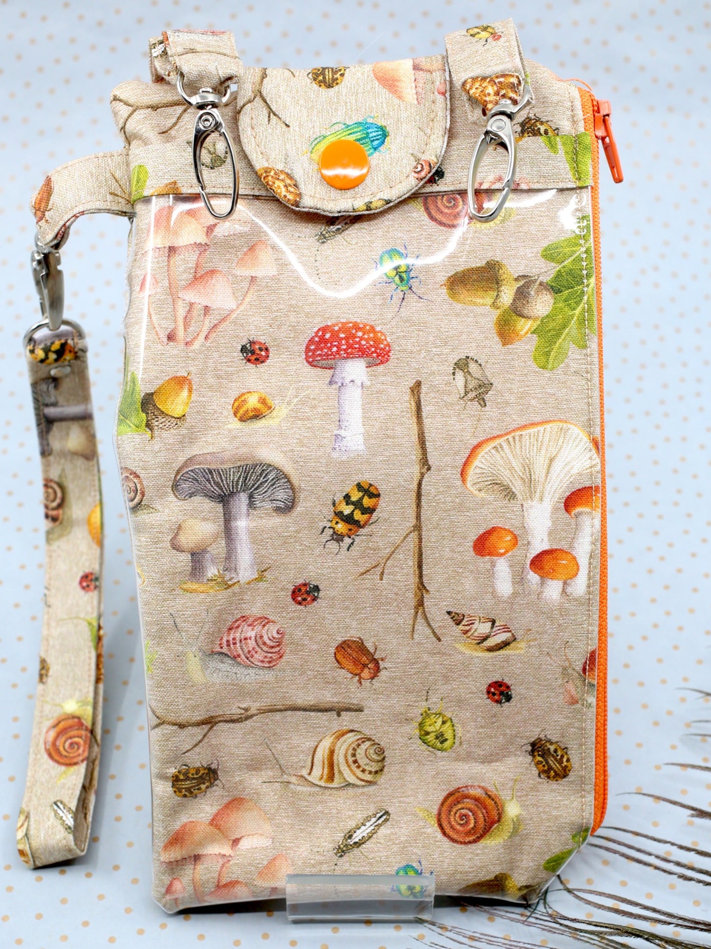 Fungi & Bugs 3-in-one phone clutch wallet