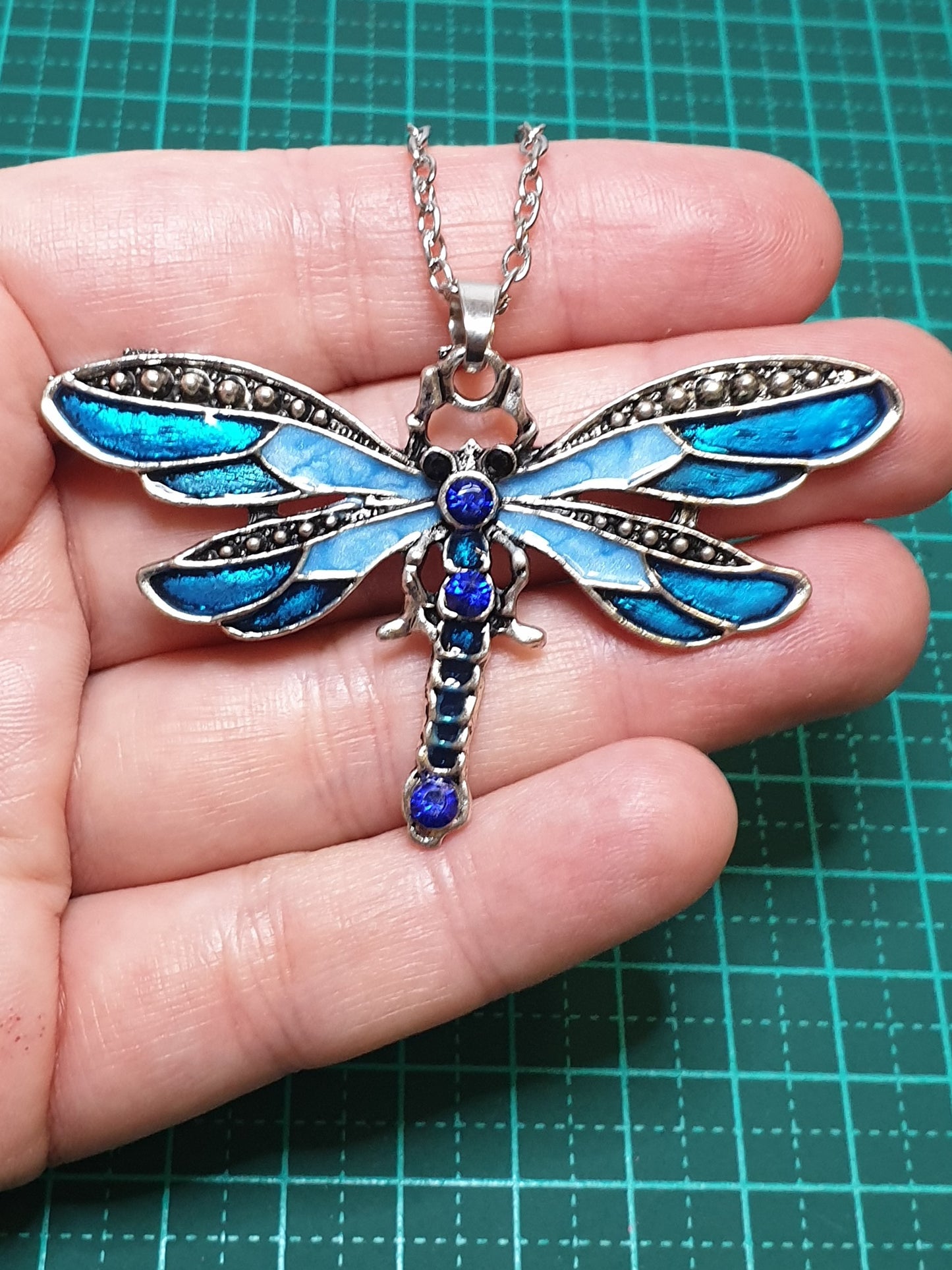 Dragonfly Pendant - Blue