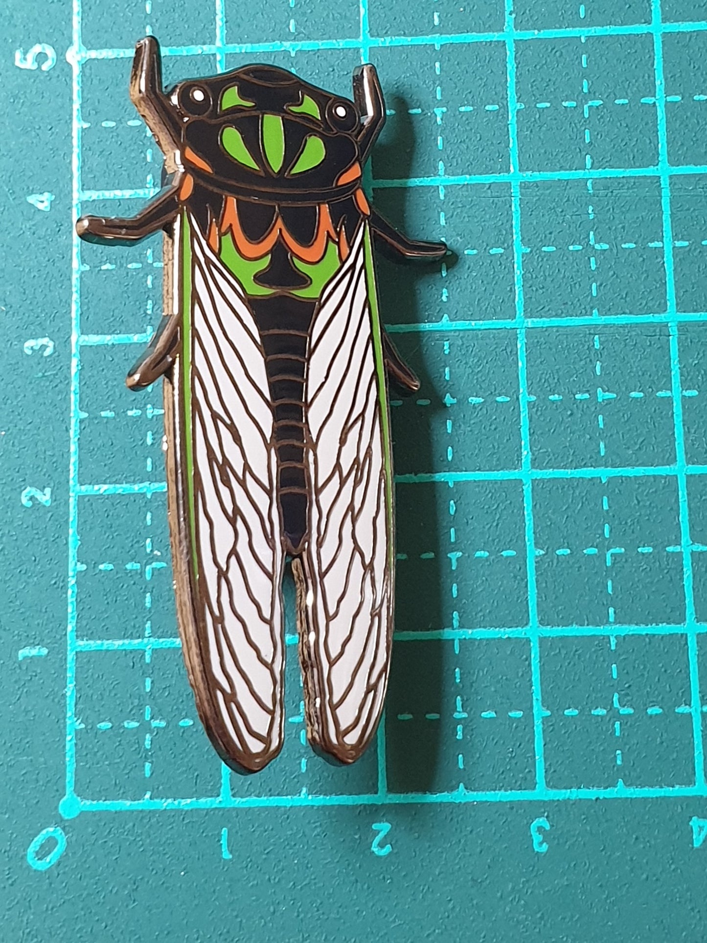 Drummer cicada pin