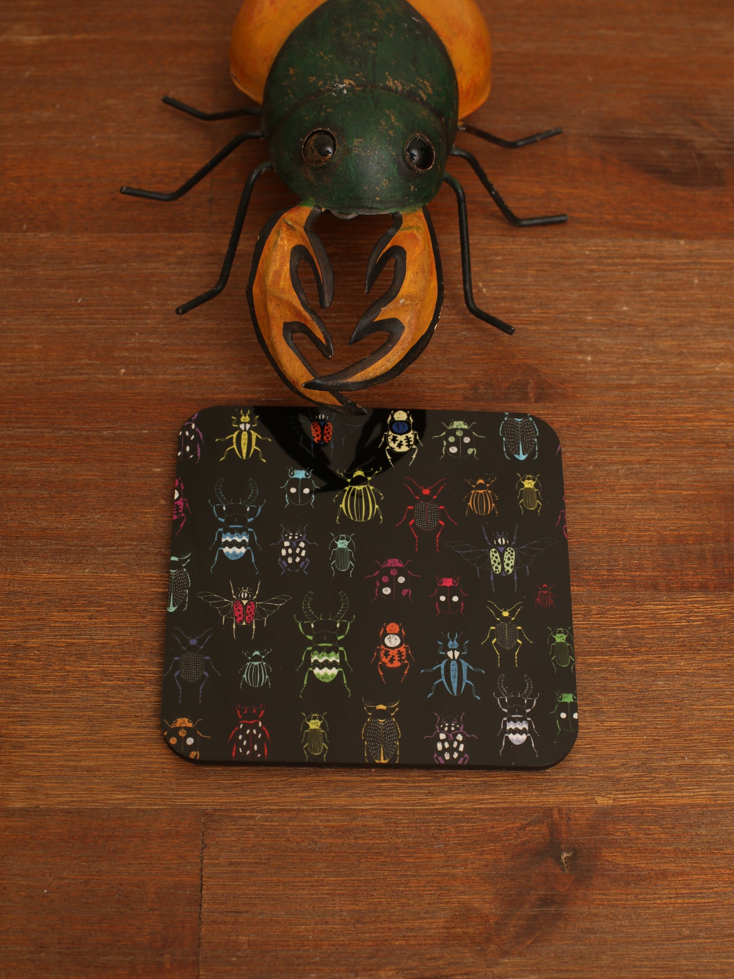 Square Beetle Coasters - Set of 4