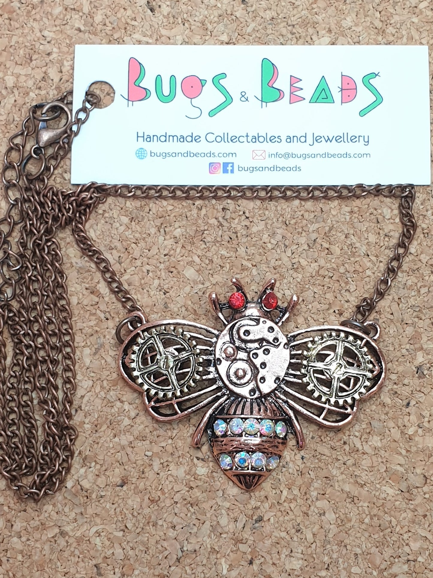 Steampunk Bee Necklace