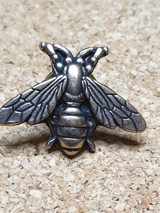 2 Wasp Brooches - Gold and Silver Small