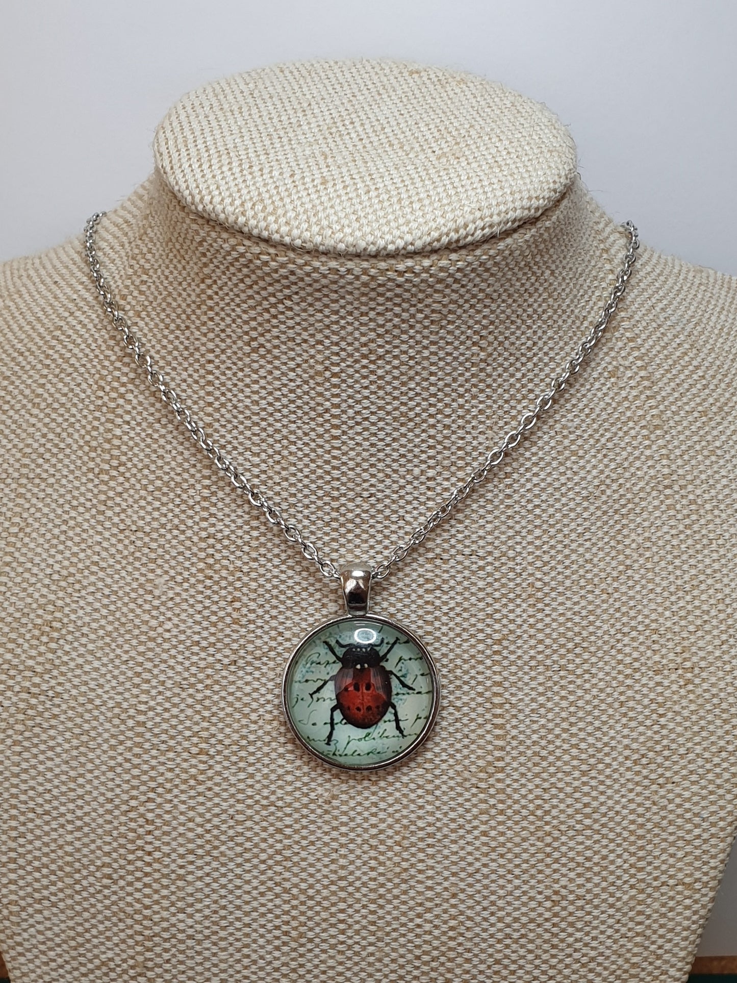 Ladybird Necklace - Silver