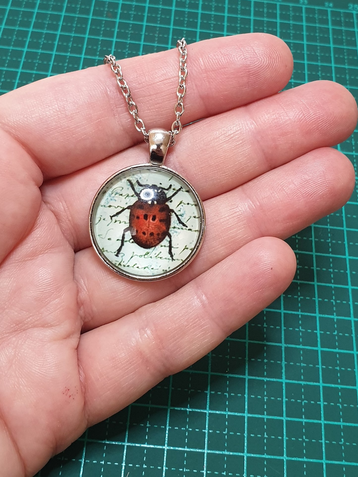 Ladybird Necklace - Silver