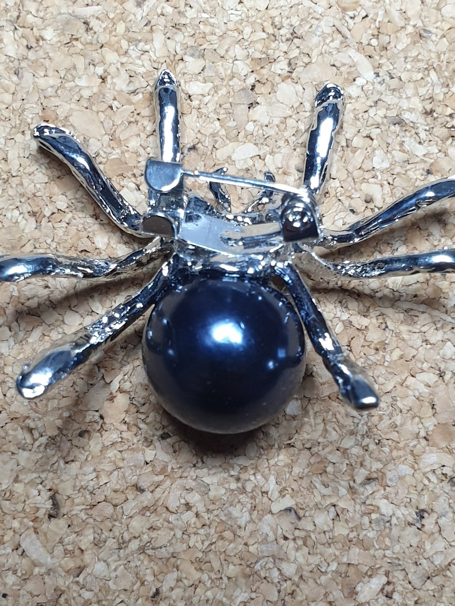 Spider Brooch - Pearl Blue