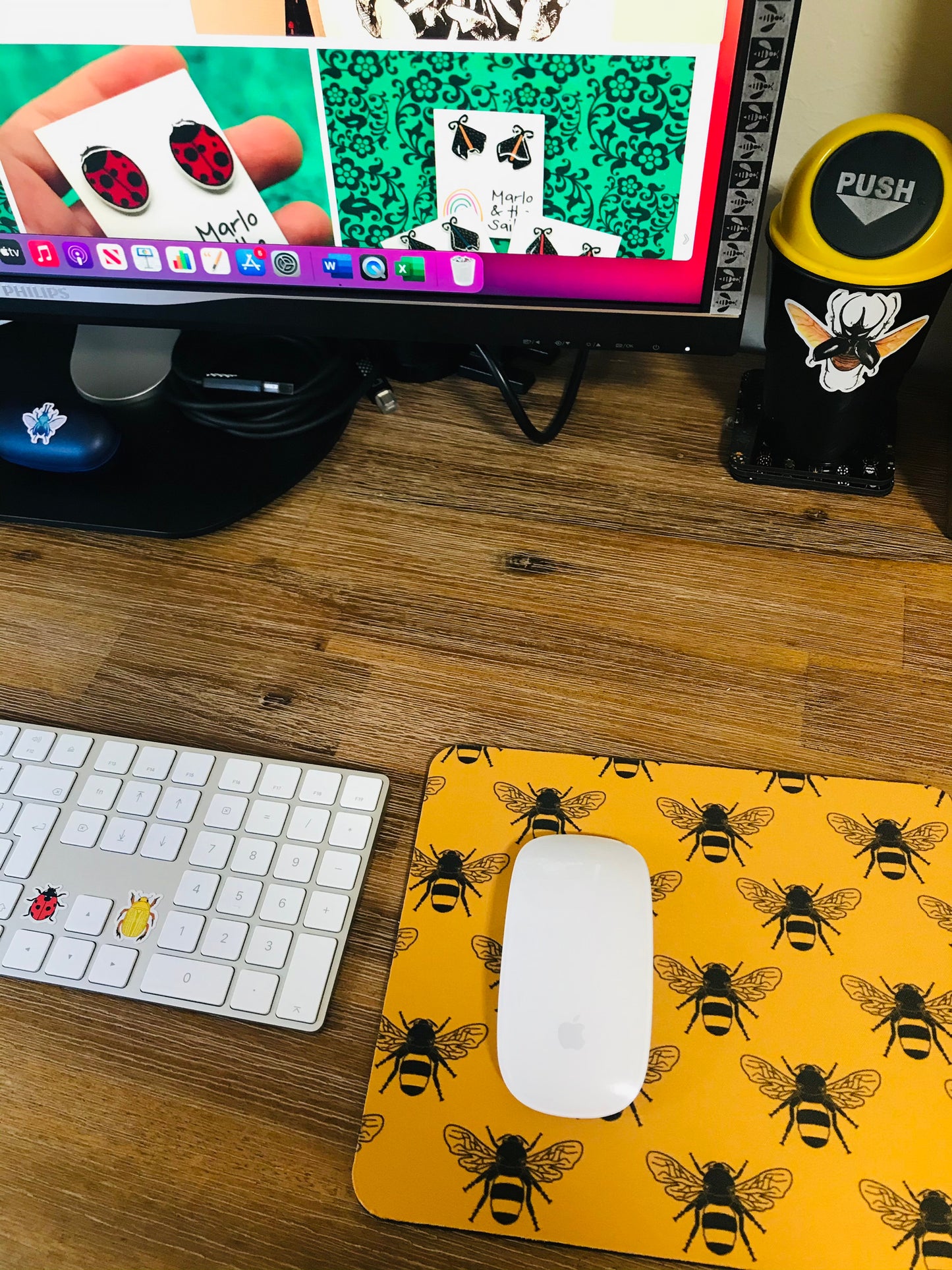 Bees Mouse Pad