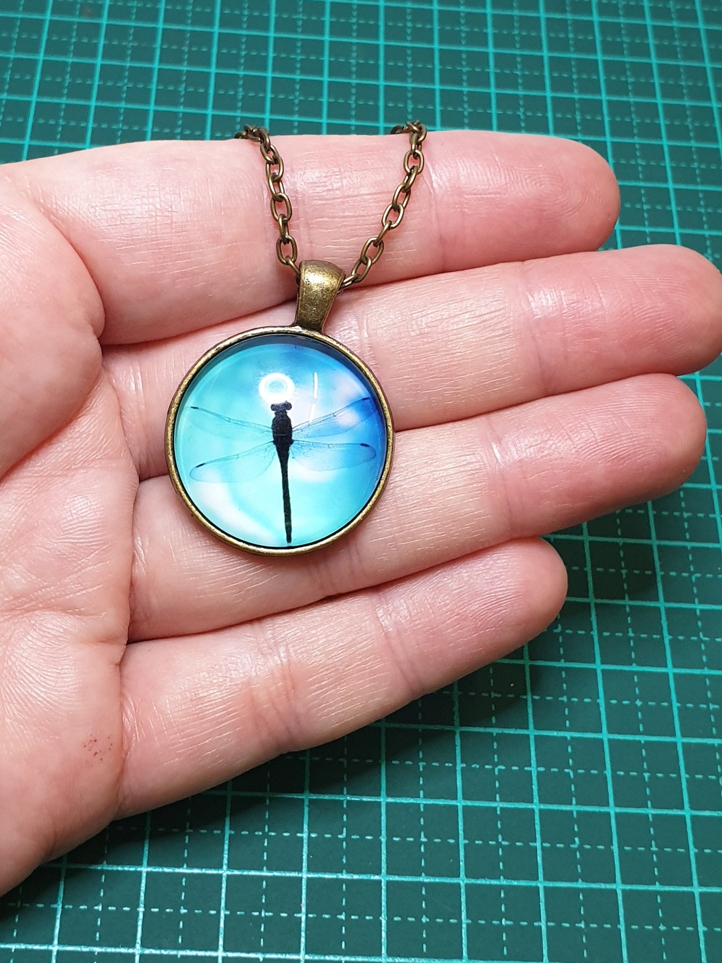 Dragonfly Necklace - Clear Wings