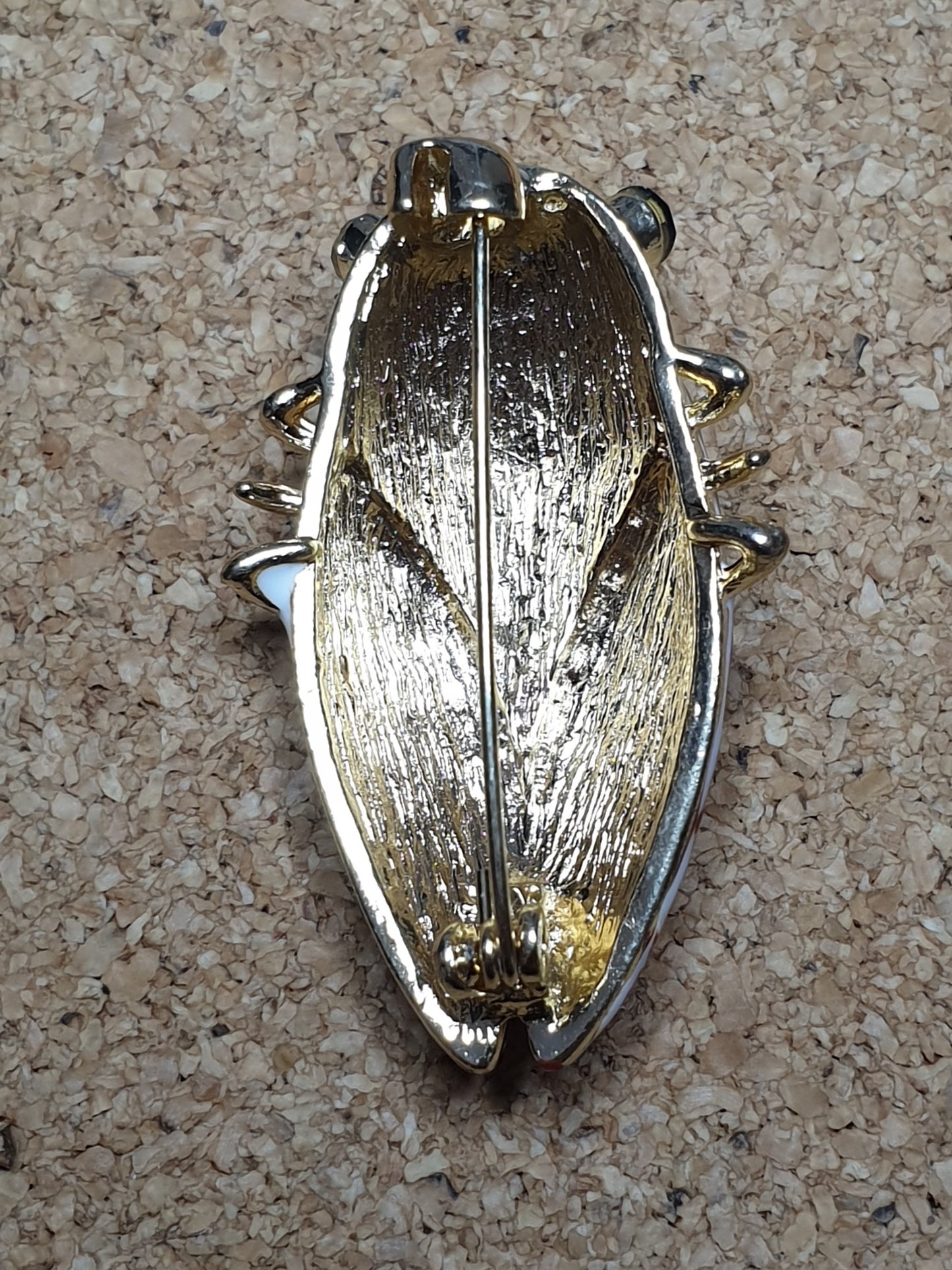Cicada Brooch - Red