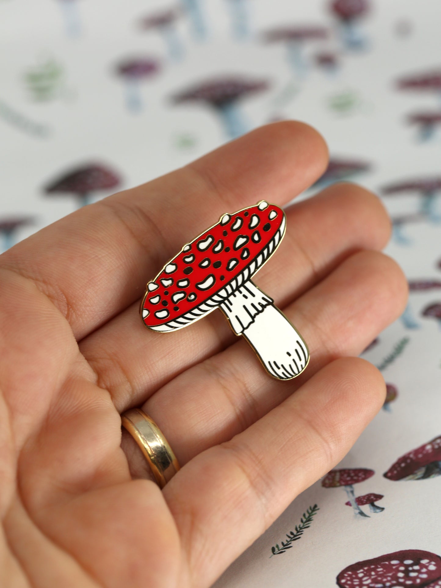 Fly Agaric pin