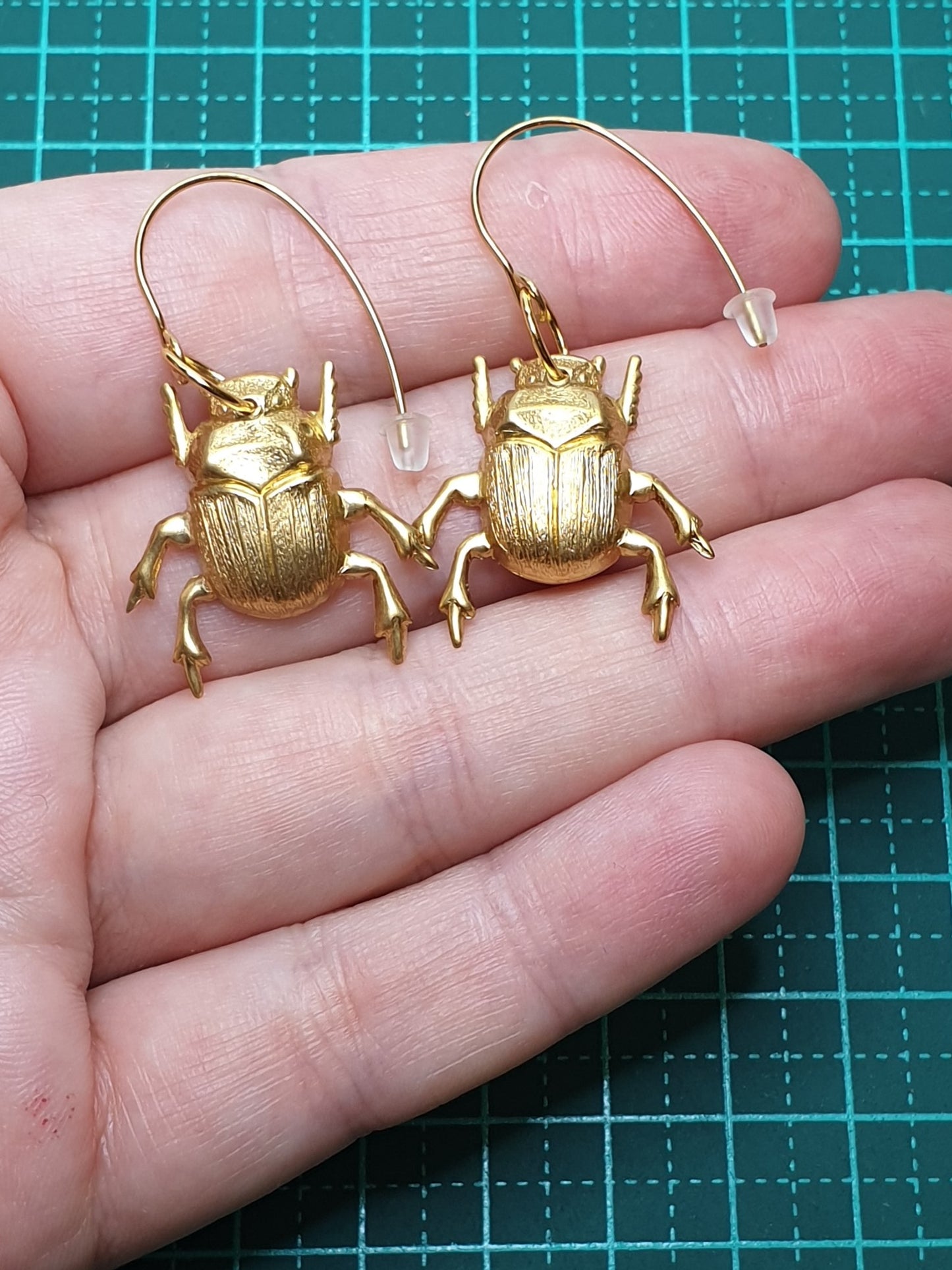 Dung Beetles on short hooks - Brass & Stainless Steel