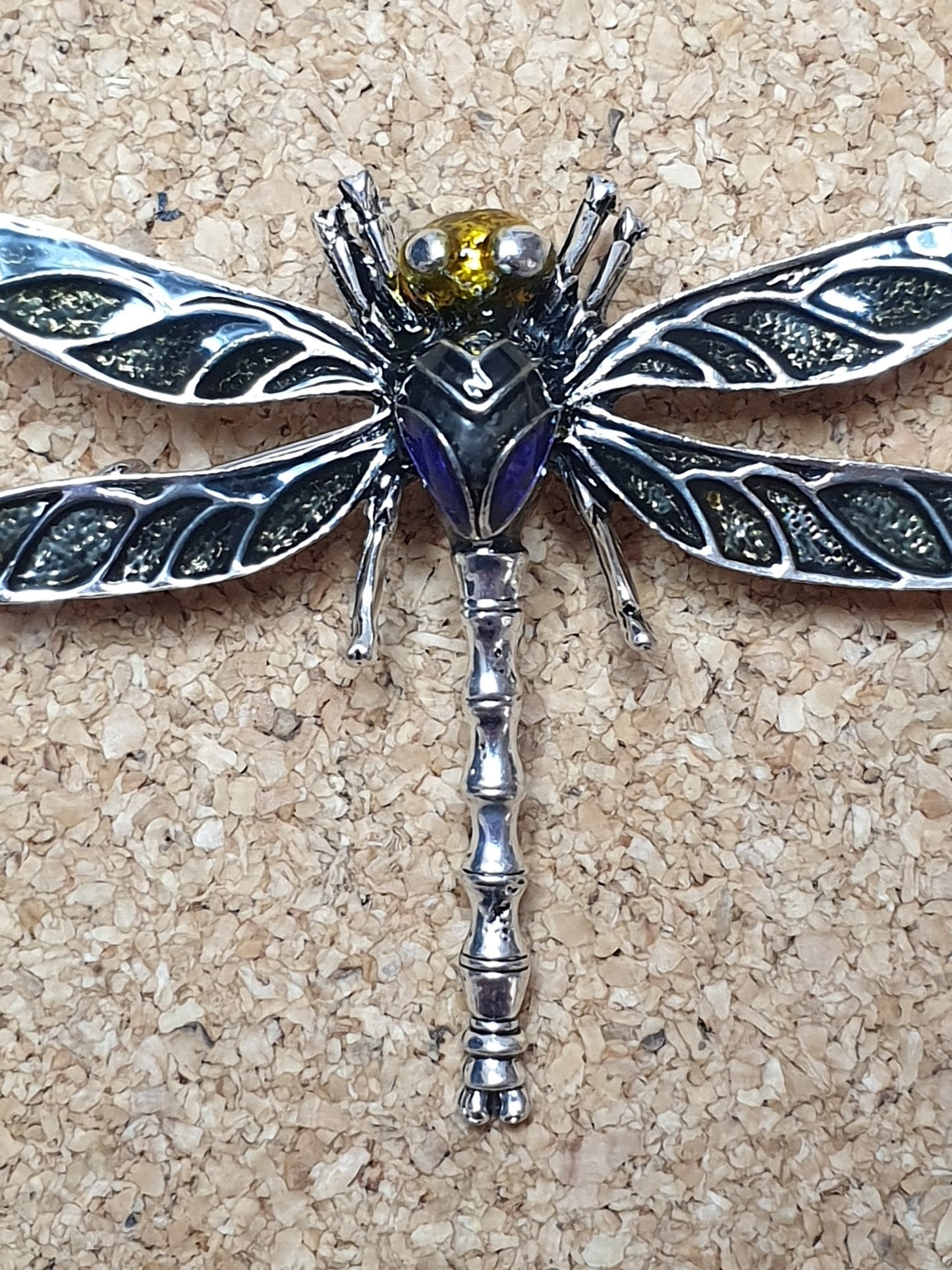 Dragonfly Brooch - Silver