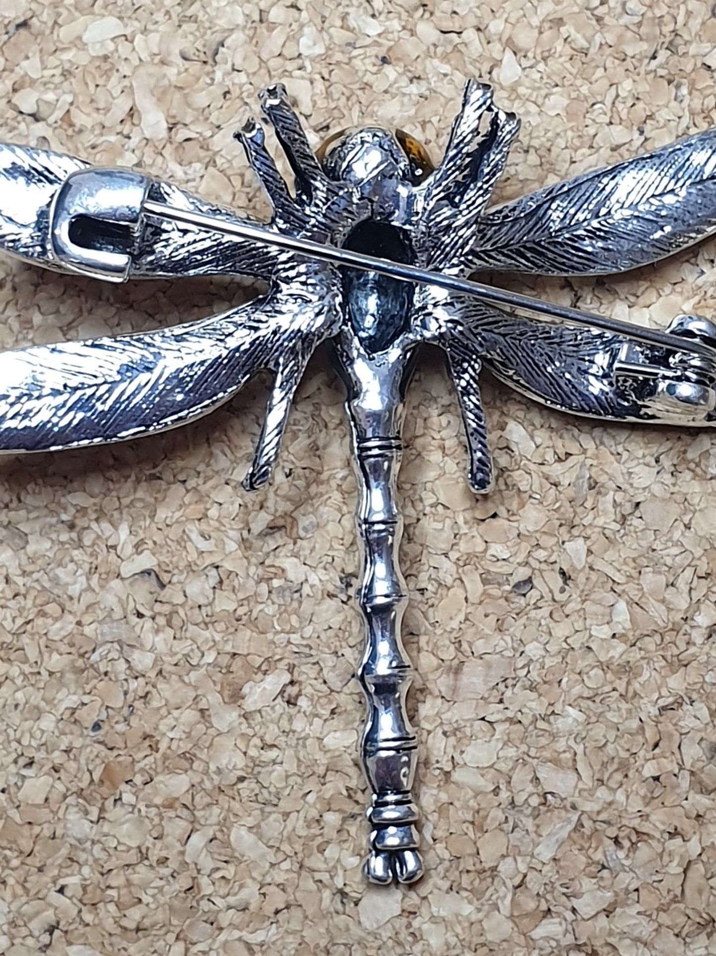 Dragonfly Brooch - Silver