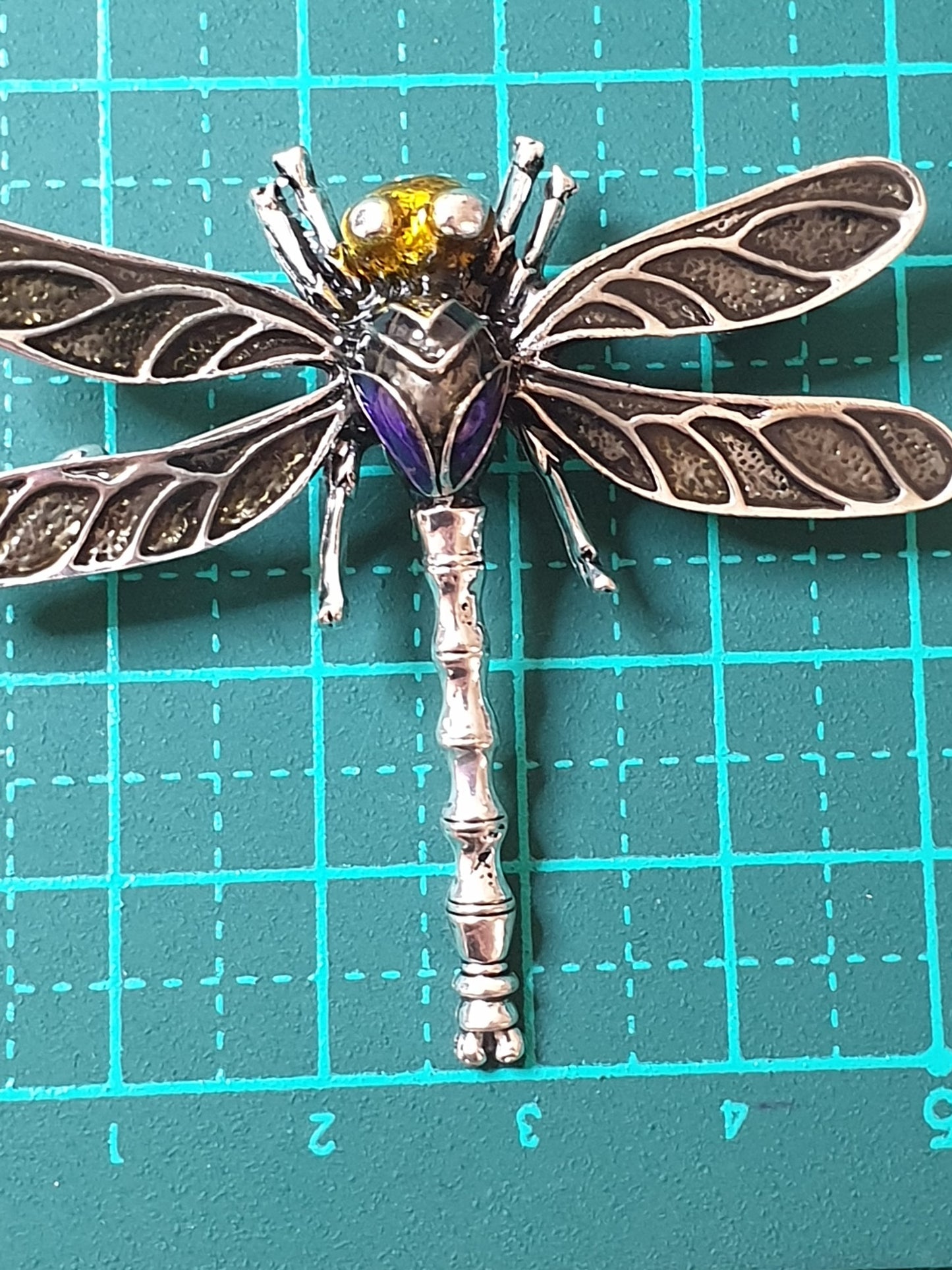 Dragonfly Brooch - Silver