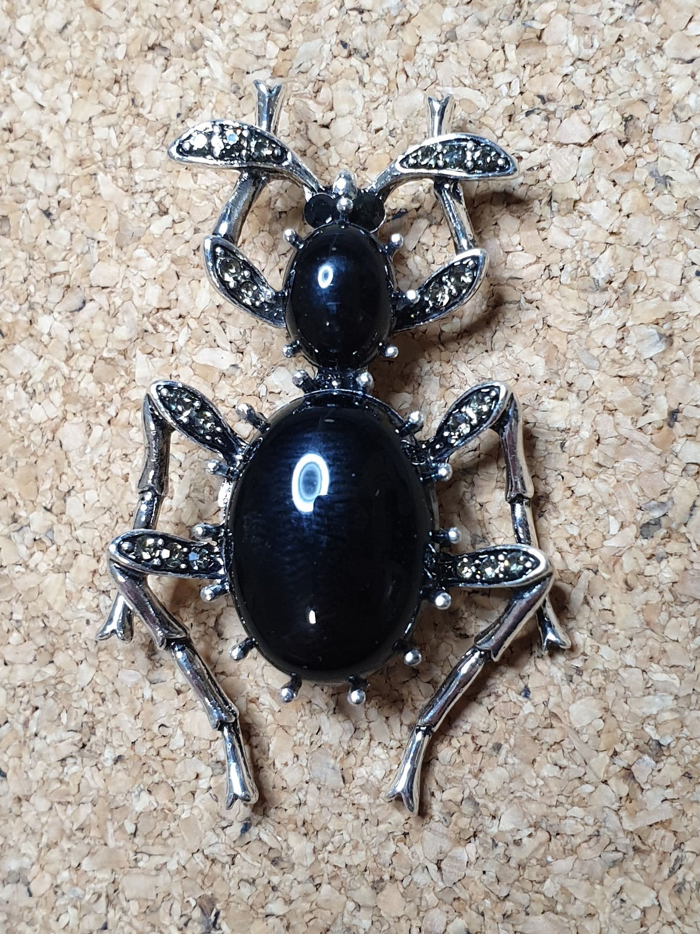 Ground Beetle Brooch