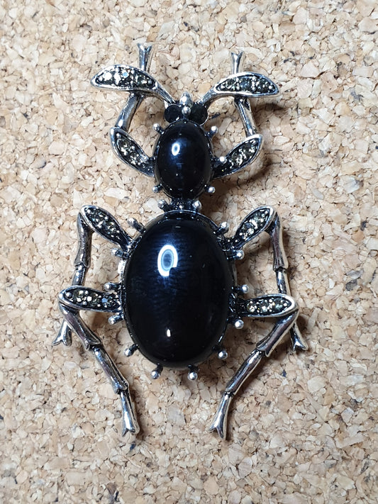 Ground Beetle Brooch