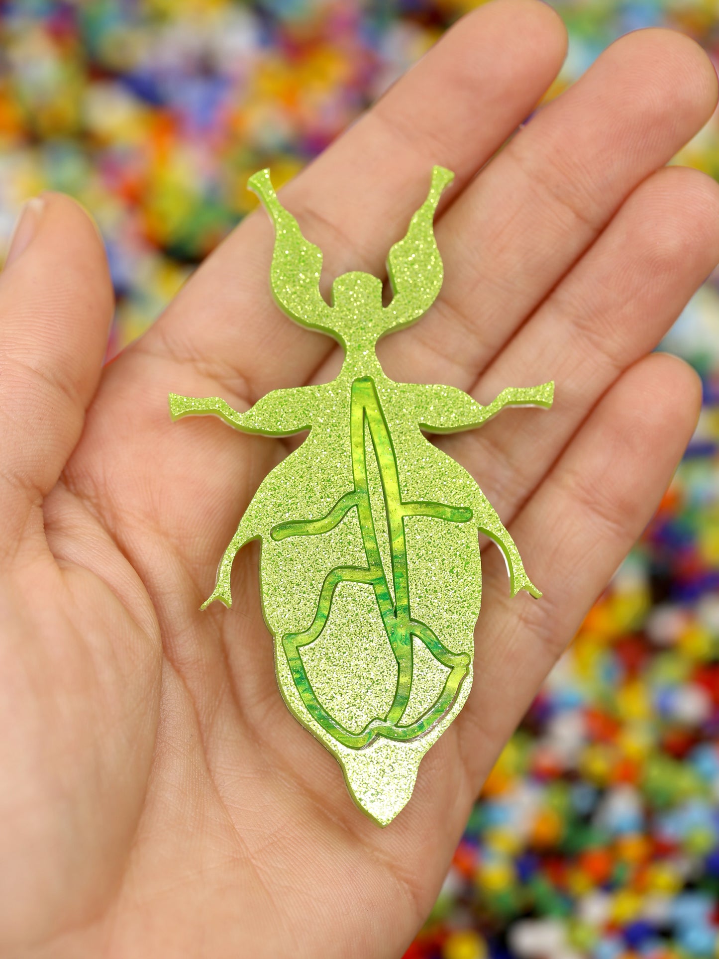 Monteith's Leaf-insect brooch