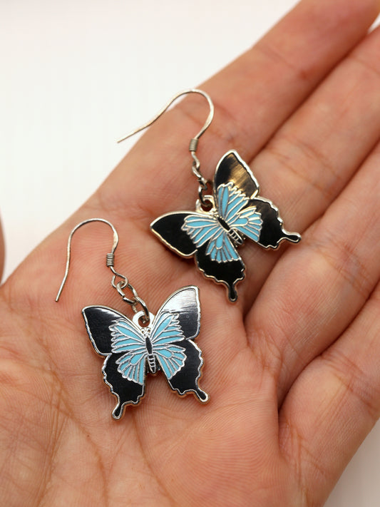 Ulysses butterfly earrings - Sterling silver