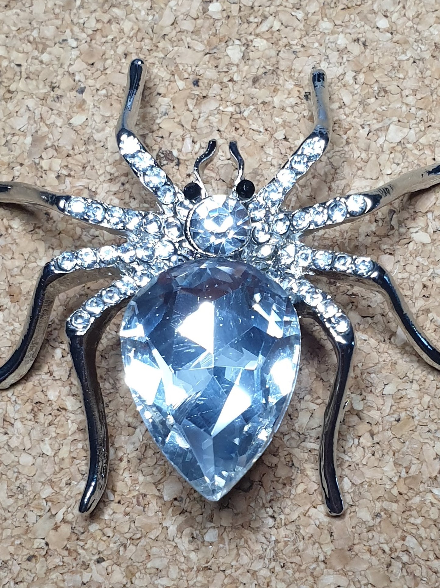 Spider Brooch - Clear Fashion