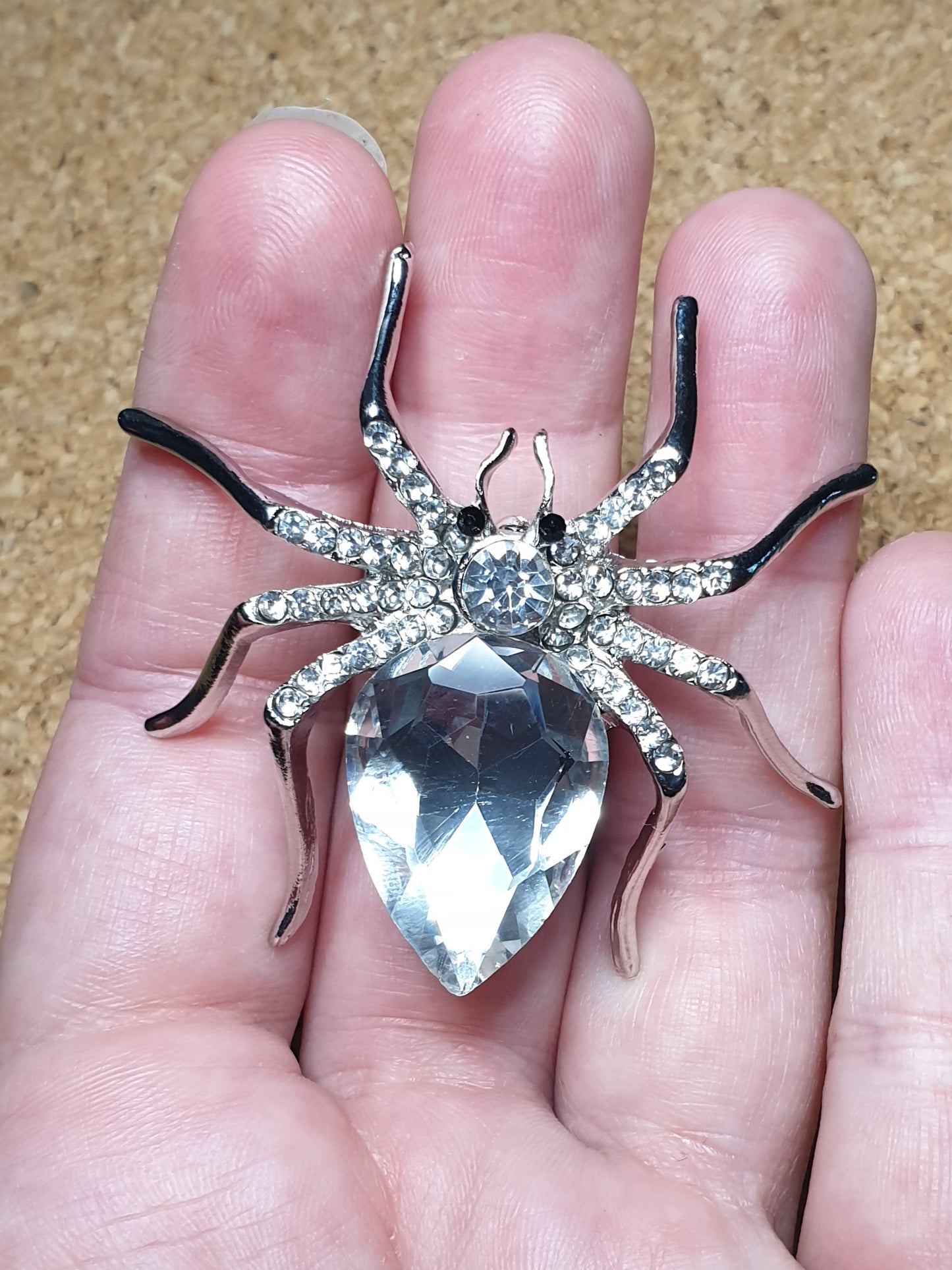 Spider Brooch - Clear Fashion