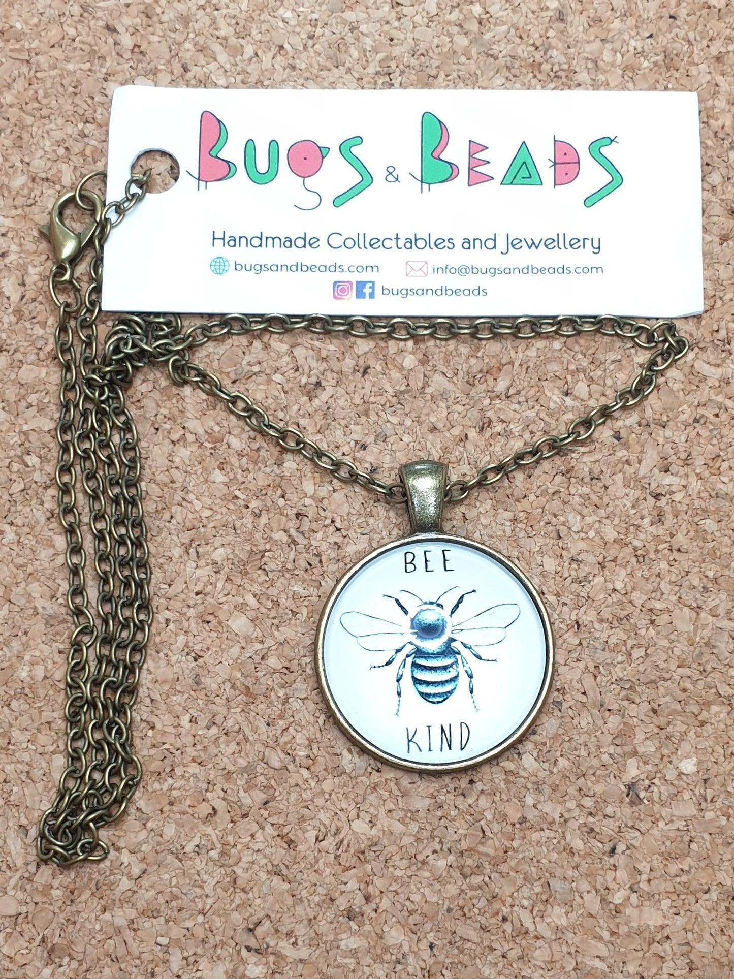 Bee Kind Necklace - Bronze