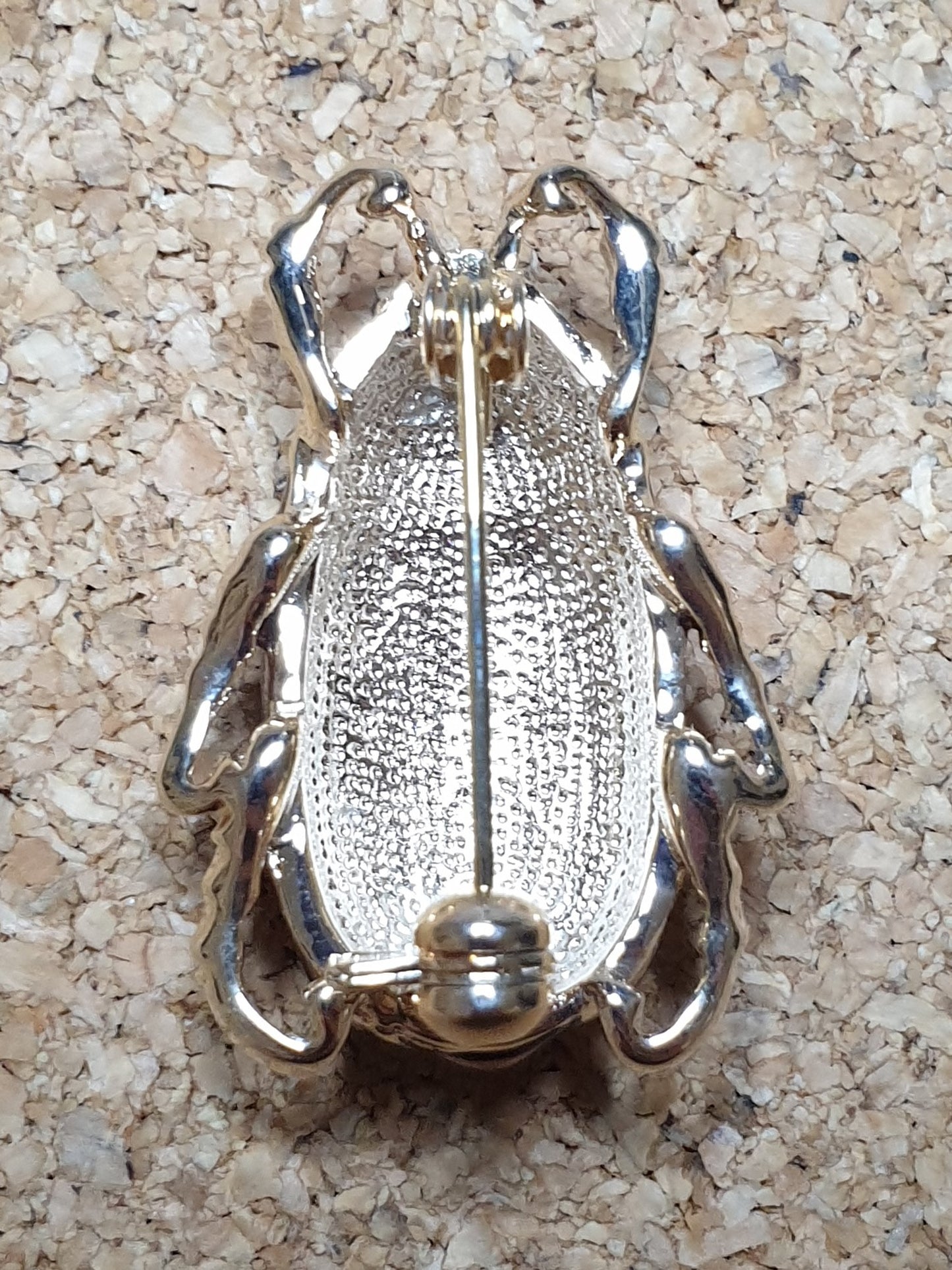 June Beetle Fashion Brooch - Gold