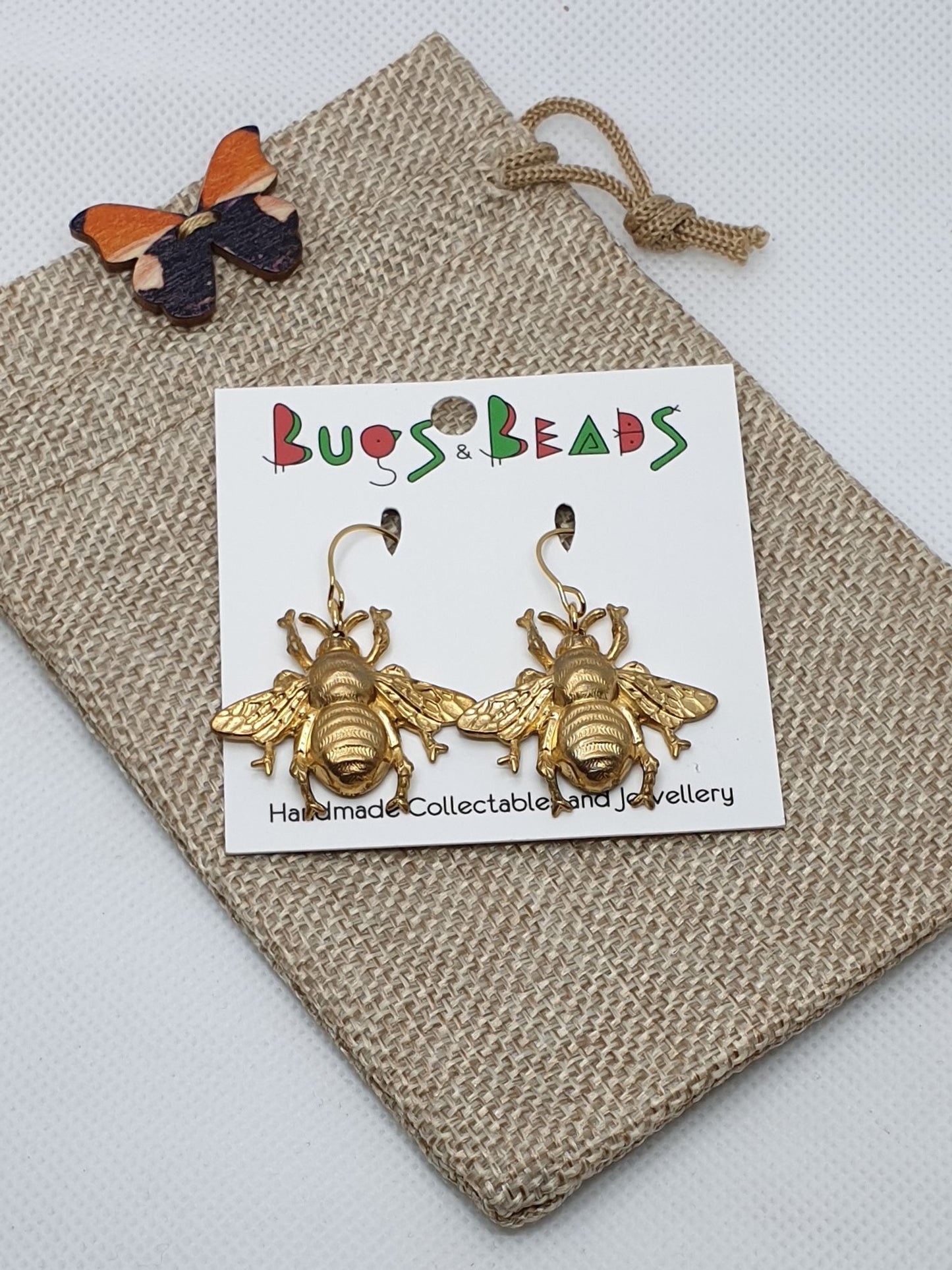 Large Bees- Brass & Stainless Steel