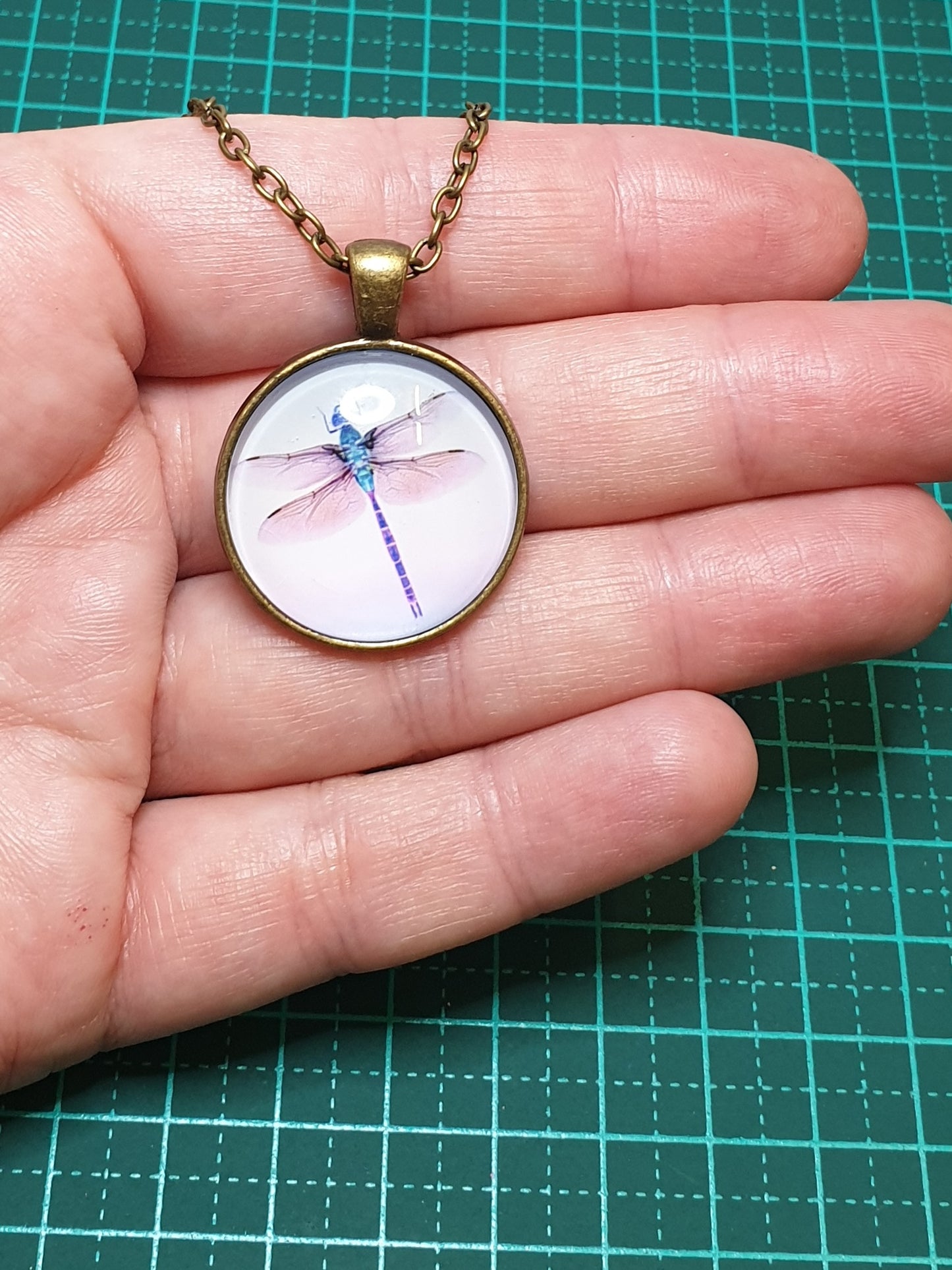 Dragonfly Necklace - Pink Wings