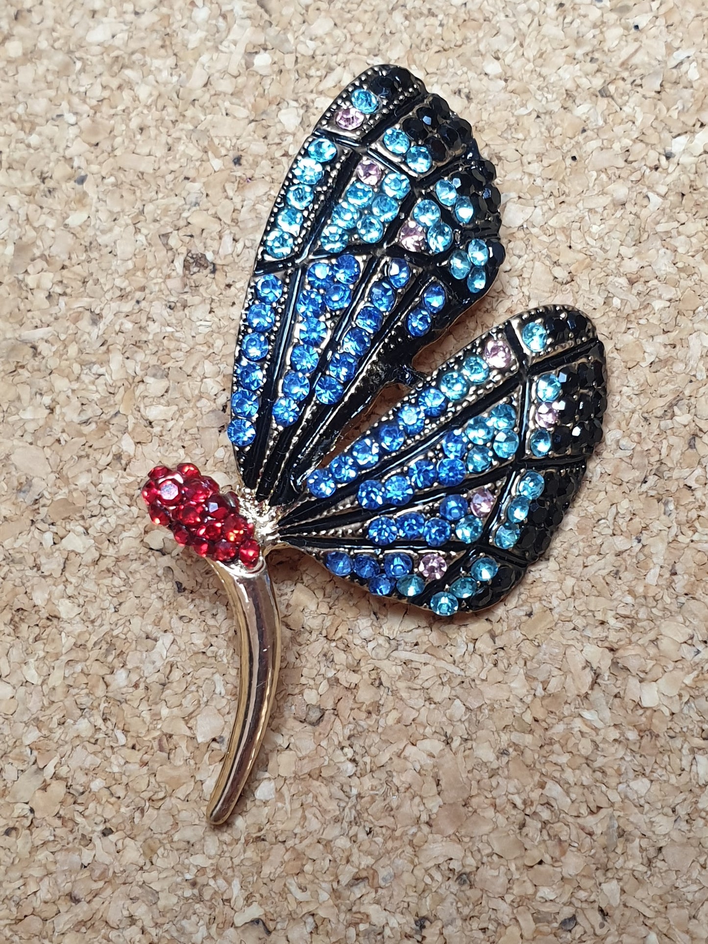 Butterfly Brooch - Blue