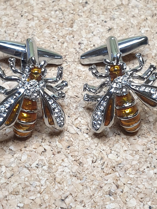 Gold Wasp Cufflinks