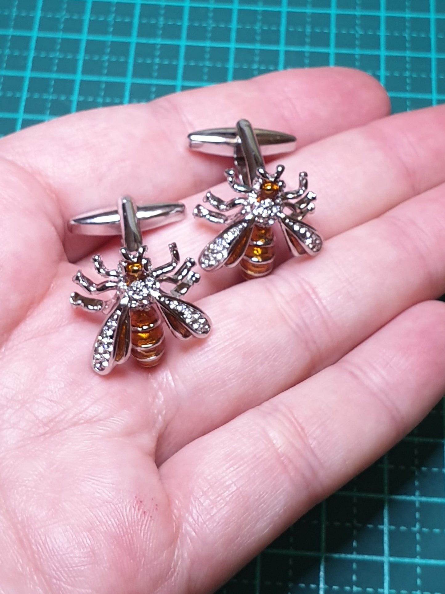 Gold Wasp Cufflinks